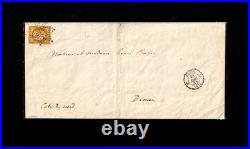 FRANCE Obl ETOILE sur ENV n° 1 / 10c BISTRE-JAUNE / CERES/ SIGNE SCHELLER /TTBE