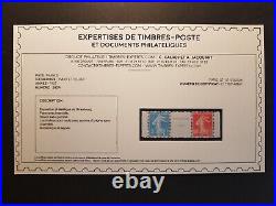 FRANCE Poste N° 242A Bdf Signé CALVES + Cert. Neuf Sans ch. 1er choix Luxe