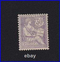 FRANCE STAMP TIMBRE 128 MOUCHON RETOUCHE 30c VIOLET NEUF xx 2eme choix
