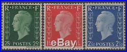 FRANCE STAMP TIMBRE 701A/C MARIANNE DULAC SERIE TYPE I NEUFS xx TTB N183