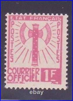 FRANCE STAMP TIMBRE DE SERVICE N° 6 FRANCISQUE 1F ROSE NEUF xx TTB
