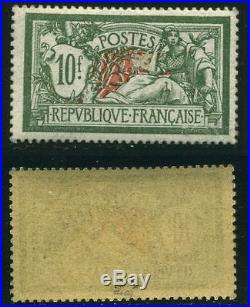 FRANCE STAMP TIMBRE N° 207 MERSON 10F VERT ET ROUGE NEUF xx TTB SIGNE