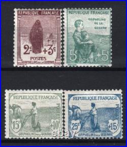 FRANCE STAMP YVERT 148 / 151 ORPHELINS 4 TIMBRES NEUFS xx TB VALEUR 520