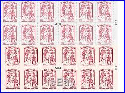 Faux carnet timbre Ciappa, couverture le carré d'encre, avec barre phospho