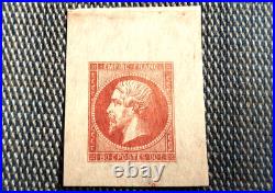 France 1854 80c carmin(h) N°17A Cote3000 Neuf (h. Tirage spéciale 1862)