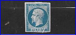 France 1854 Napoléon III CAT YT N ° 14 A n MLH signé Brun
