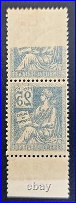 France 1900 Mouchon variété impression recto verso Yt 118b neuf/ cote 1000