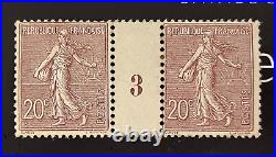 France 1903 Semeuse N° 131 Mill. 3 Nsc Mnh Ttbe Cote 600