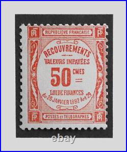 France 1908-1925 Taxe N° 47 (signé Brun) Mnh