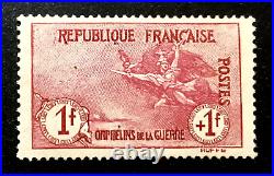 France 1917 Orphelins N° 154 Neuf Signe Ttb Cote 1900