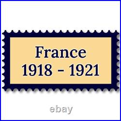 France 1918-1921 années complètes de timbres neufs