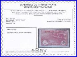 France 1918. Orphelin N°154 XX Tb Centrage. Regomme. Certificat Calves B169