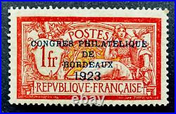 France 1923 Congres Phil Bx / N° 182 Neuf Signe Ttbe Cote 980