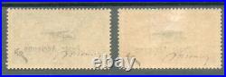 France 1927 Pa1 Pa2 Neufs Charnière Signés Brun + Très Bon Centrage