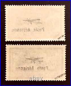France 1927 Poste Aérienne N° 1 & 2 Neufs Signés B C TTB Cote 1900