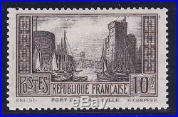 France 1929/31. N°261b 10fr Brun Noir Neuf X Tb. Cert. Calves 5250 A309