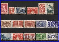 France 1930/1940 Collection neufs sans charnière COTE 1980 TB