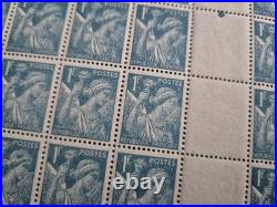 France 1944 Type Iris papier Japon Filigrane Yt 650a + 655a neuf + Variétés