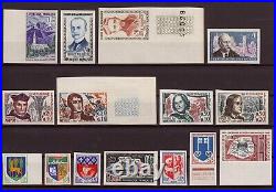 France 1960/1968 Collection de non-dentelés, neufs sans charnière COTE 594