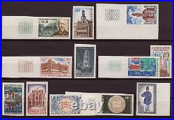 France 1960/1968 Collection de non-dentelés, neufs sans charnière COTE 594