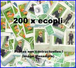 France 200 Timbres Validites Permanentes Lettres Ecoplis Faciale 232,00