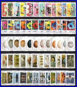 France 200 séries complètes oblitérées plus de 1800 timbres différents