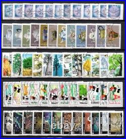 France 200 séries complètes oblitérées plus de 1800 timbres différents