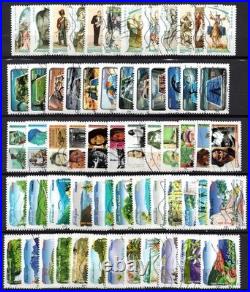 France 200 séries complètes oblitérées plus de 1800 timbres différents