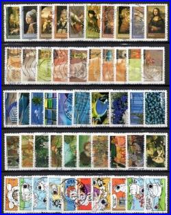 France 200 séries complètes oblitérées plus de 1800 timbres différents