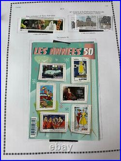 France 2014 Collection de timbre bloc et bloc-feuillet et carnet N Luxe MNH