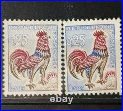 France 2 Timbre 1962 25 C coq Décaris Neuf Very Fine