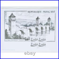 France Affiche Cahors, Tirage Limite (rare) 2023 Timbres Neufs Sous Blister