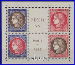 France Annee 1937 N°y&t 334 Au 371 Avec Pexip Petit Format 38 Timbres