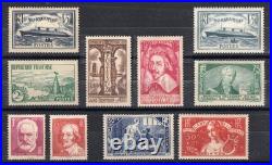 France Année Complète 1935 du n°299 au n°308 Neuf SANS Charnière LUXE