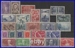 France Annee Complete 1936 N° 309/333 Neuve  Sans Charniere -cote 1367,00