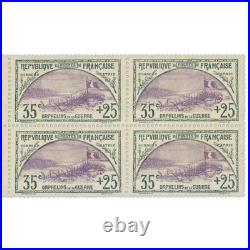 France Bloc 4 Timbres N° 152 Orphelins Neufs Signés Expert Chez Brun 1917-18