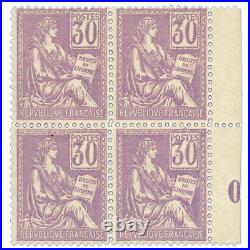 France Bloc De 4 Timbres Mouchon N° 115, Timbres Neufs Signés Expert Chez Jf B