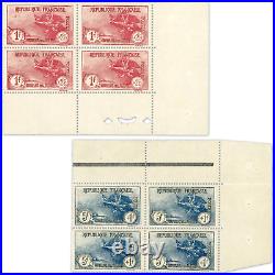 France Blocs 4 Timbres N° 231 / 232 Orphelins, Neufs Signés Expert Chez Brun