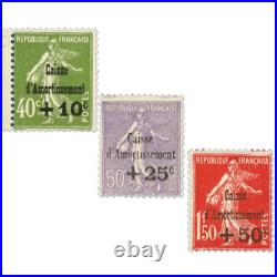 France Caisse Amortissement Timbres N° 275 A 277 Neufs Sauf N° 276 Neuf, 1931