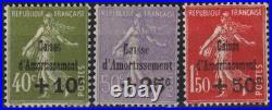France Caisse D'amortissement Serie N° 275/277 Neuve Gomme Sans Charniere