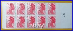 France Carnet 10 Timbres N° 2427-C1a Neuf Liberté De DELACROIX n° 201/207