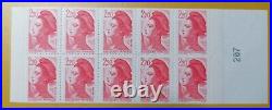 France Carnet 10 Timbres N° 2427-C1a Neuf Liberté De DELACROIX n° 201/207