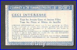 France Carnet Yt 199 C50 S233 Neuftb