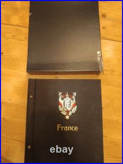 France Classeur pour timbre reliure Davo Luxe Années 1849 1970 complet P1 à 113