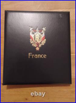 France Classeur pour timbre reliure Davo Luxe Années 1975 1987 complet P128à 185