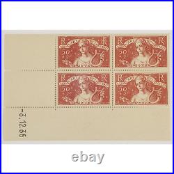 France Coin Daté N°308, Bloc De 4 Timbres Neufs Signé Expert Chez Chandanson