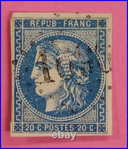 France Emission De Bordeaux Ceres 20 Centimes Bleu N° Yvert 44 A Lot 457
