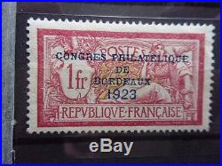 France Exposition De Bordeaux N° 182 Neuf Gomme Sans Charniere Ni Trace T. B. C