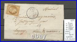 France Lettre locale- Yvert 9 -10 cts Présidence (pd) Lagny