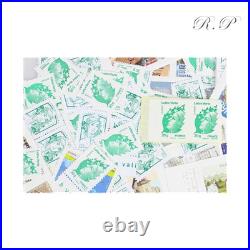France Lot 100 Timbres Lettres Vertes 20g Validités Permanentes